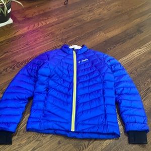 Columbia medium blue Omni heat Coat/ Jacket